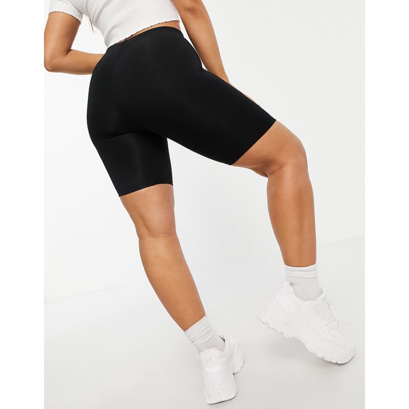 DESIGN Hourglass – 2-Pack kurze Basic-Leggings in Schwarz
